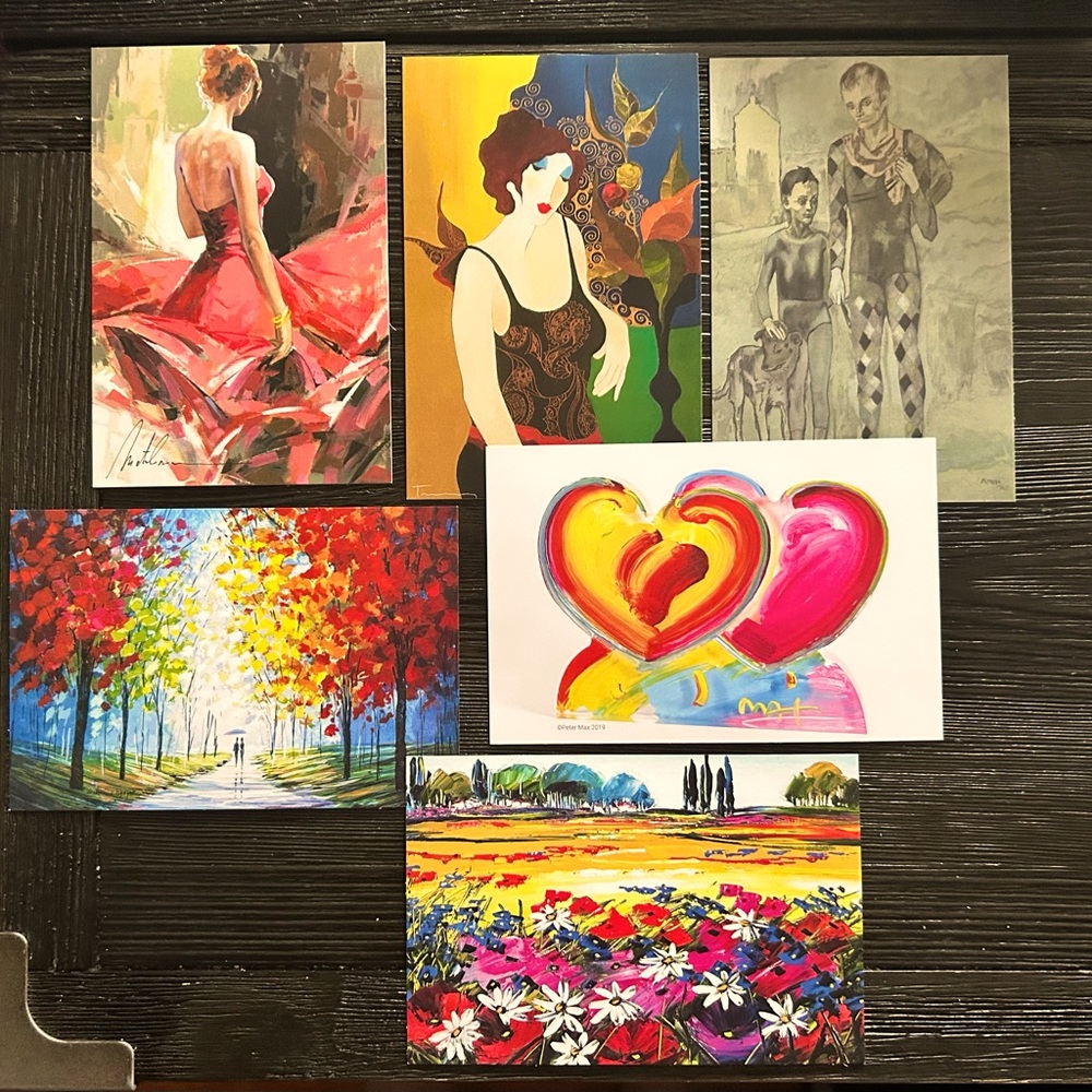 PARK WEST POSTCARD PRINTS LOT OF 6